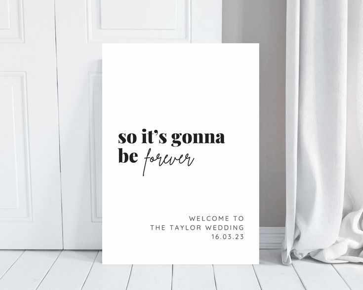 wedding welcome sign