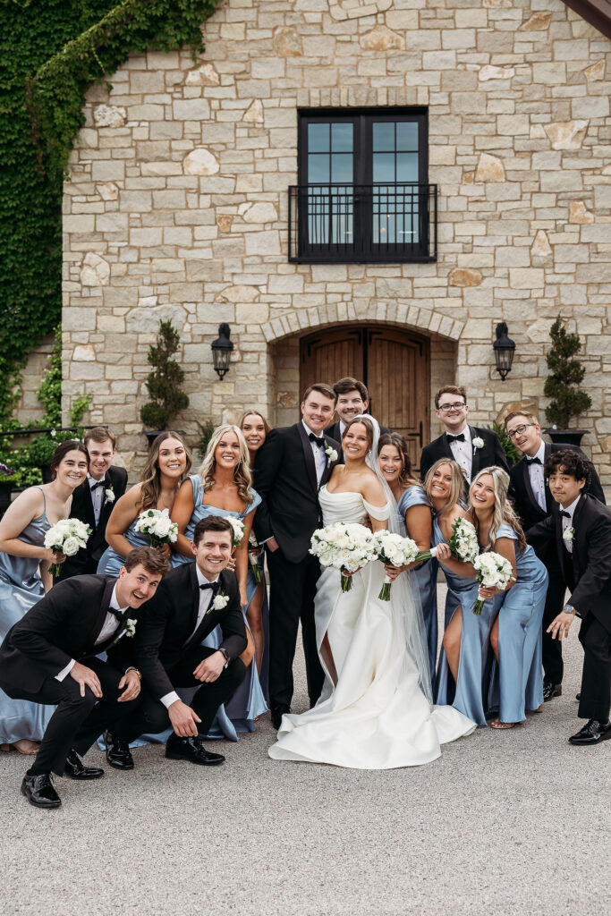 wedding party at Silver Oaks Chateau wedding