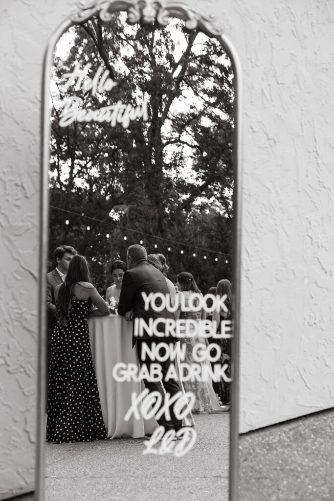 customized wedding signage with acrylic letters