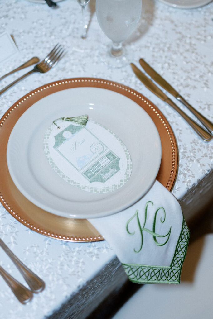 Union Station Hotel Wedding Place Setting