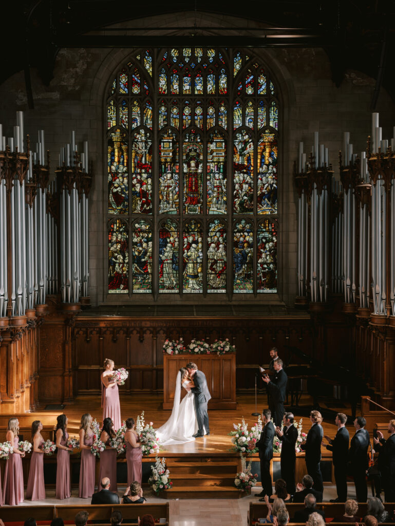 first kiss at Graham Chapel