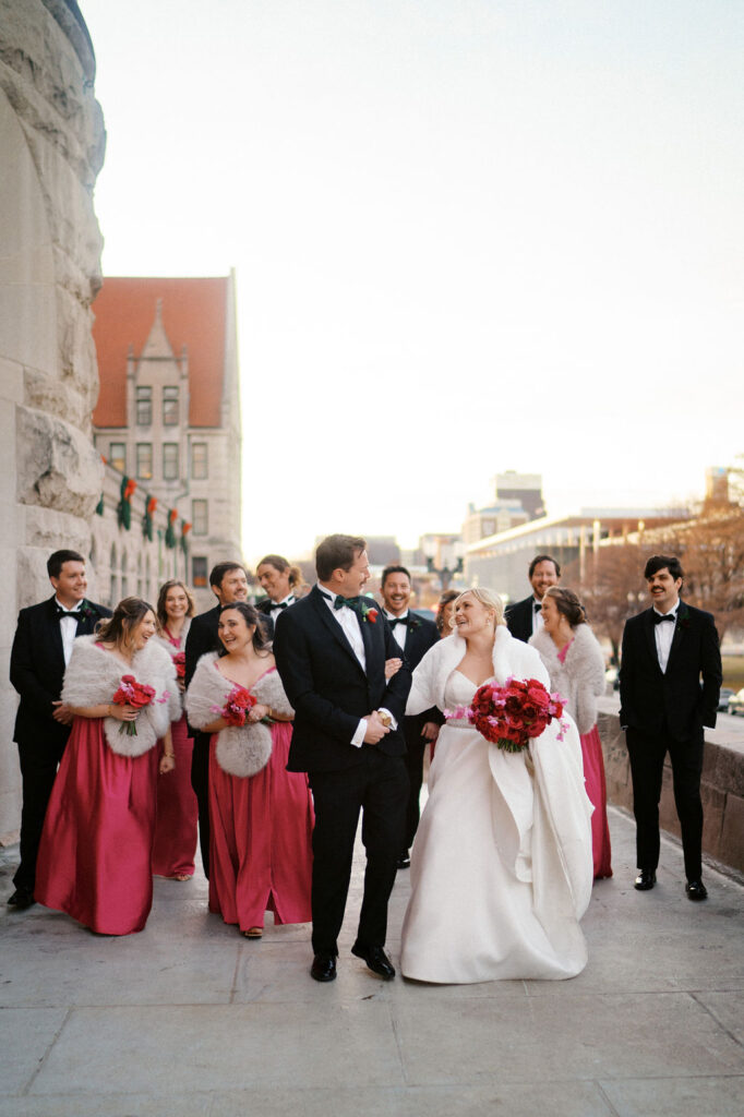 St Louis Union Station wedding party