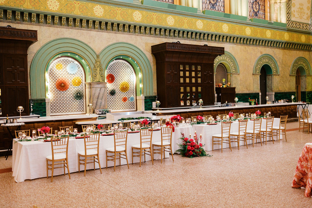 St Louis Union Station Wedding Head Table